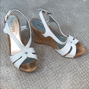 Guess Cork Wedges, Size 7